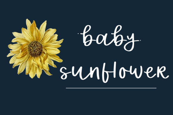 Baby Sunflower Font for Editorial Design