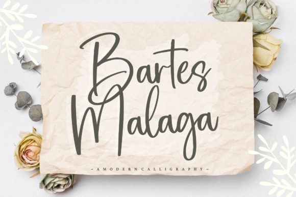 Bartes Malaga Font Review for Branding Projects
