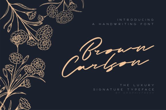 Brown Carlson: A Handwritten Font for Modern Branding