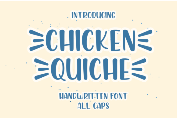 Chicken Quiche Font for a Polished Brand Look