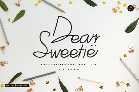 Dear Sweetie: A Versatile Handwritten Font for Branding Projects