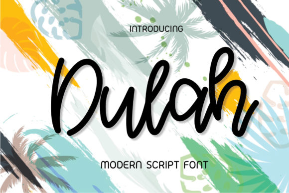 Dulah: A Handwritten Font That Breathes Life into Branding