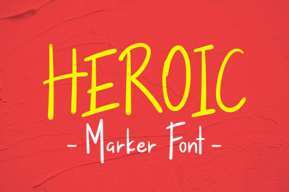 Heroic: A Playful Handwritten Font for Editorial Design