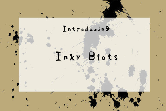 Inky Blots: A Quirky Handwritten Font for Web Design