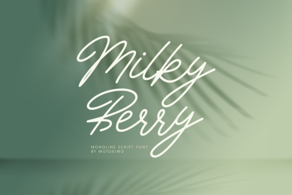 Milky Berry: A Handwritten Font for Editorial Elegance