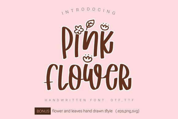 Pink Flower Font for Branding That Feels Personal