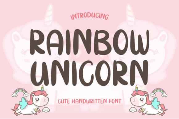 Rainbow Unicorn Font for Business Branding