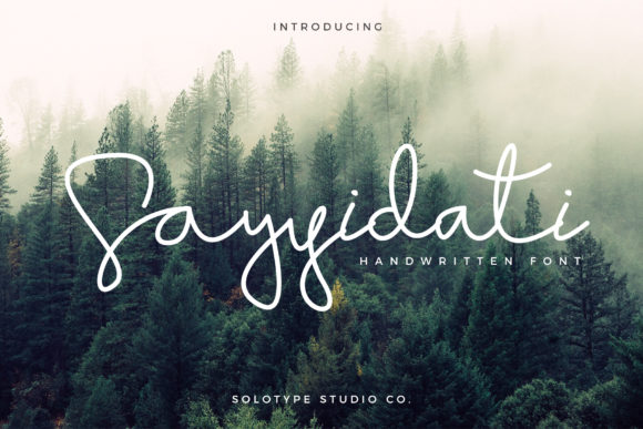 Sayyidati Font for Web Design and Branding