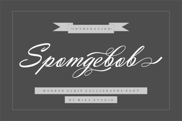 Spomgebob Font for Elegant Editorial Design