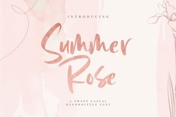 Summer Rose Font for Editorial Design and Content Creation