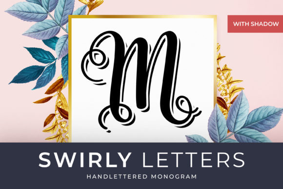 Swirly Letters Font for Handmade Creations