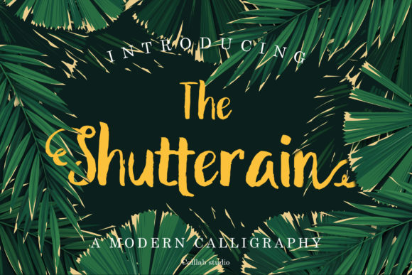 The Shutterain: A Handcrafted Font for Creative Makers